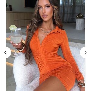 Babyboo Kyesha Mini Dress in Apricot